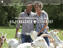 Tablet Screenshot of kolvenbacher-ziegenhof.de